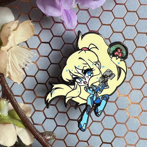 Samus Aran Enamel Pin